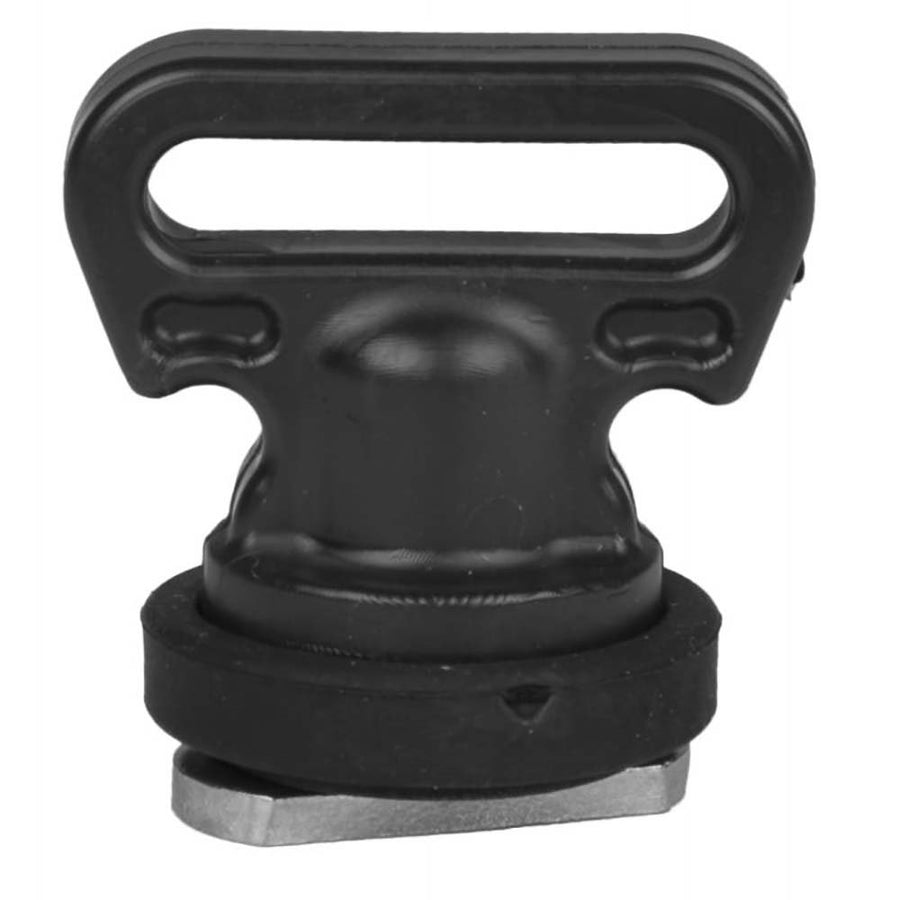 YakAttack Tie Down Kit Vertical, 2 Pack | SUP Leash Plug Adapter Mounts with J-Hooks & Tie Downs | Secure Cooler or Gear with 1–1.5” Straps (Not Included) | Made in USA
