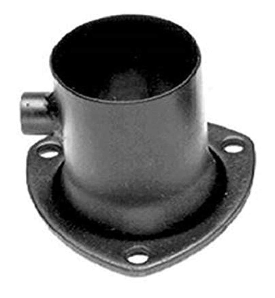 Hedman Hedders Reducer Collector, 3 in Inlet to 2.5 in OD Outlet, 3-Bolt Flange, Hardware Included, O2 Bung, Steel, Black Paint, Each