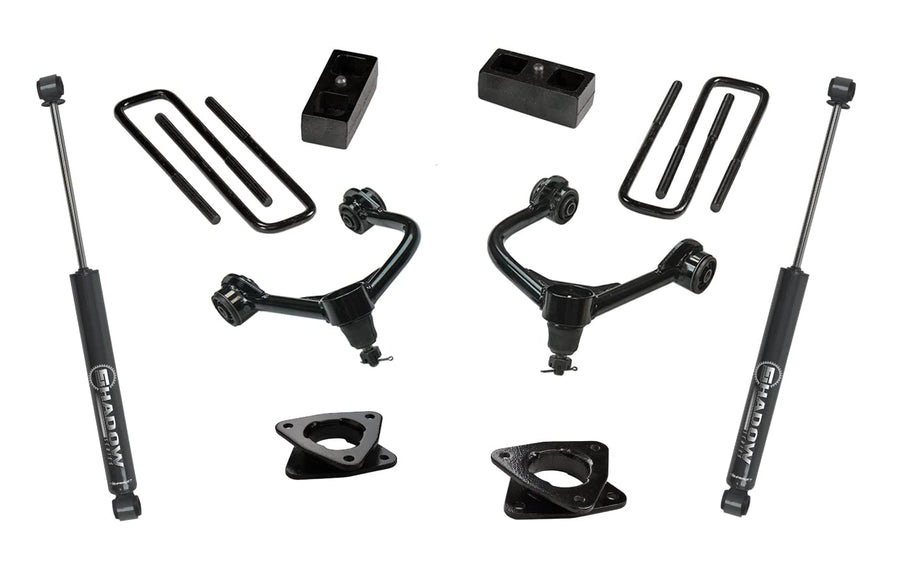 SUPERLIFT SUSPENSION RealTruck 3" Lift Kit for Nissan Titan | Complete Lift Kit with Rear Shadow Series Shocks & Front Upper Control Arms | 6210 | Fits 2004-2024 Nissan Titan
