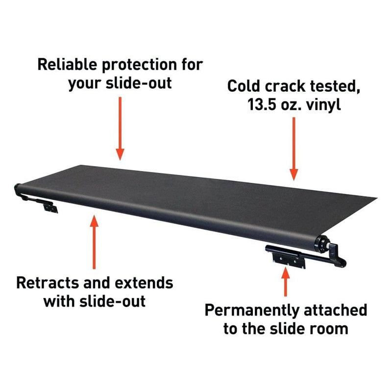 Black Slide Topper Awning Solera V000251477 - 15' (14'7" Fabric)