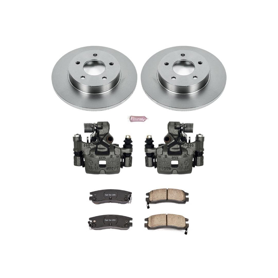 Power Stop KCOE1526 Replacement Autospeciality Rear Caliper Kit- OE Rotors, Ceramic Brake Pads, Calipers For Buick Riviera, Alla, Eldorado, Sevi, Oldsmobile Toro [Model Specific]