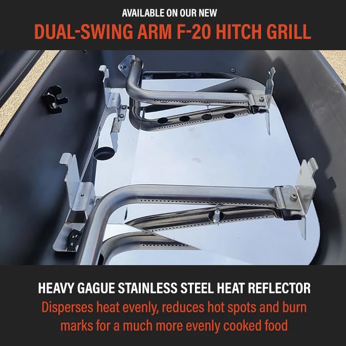 HitchFire 20 Forge Trailer Hitch Grill, Portable Grill Camping Grill, Portable Gas Grill BBQ, Small Grill for Camping Grills, Small Gas Grill Portable Grill Propane Grill, Tailgating Grill RV Grills