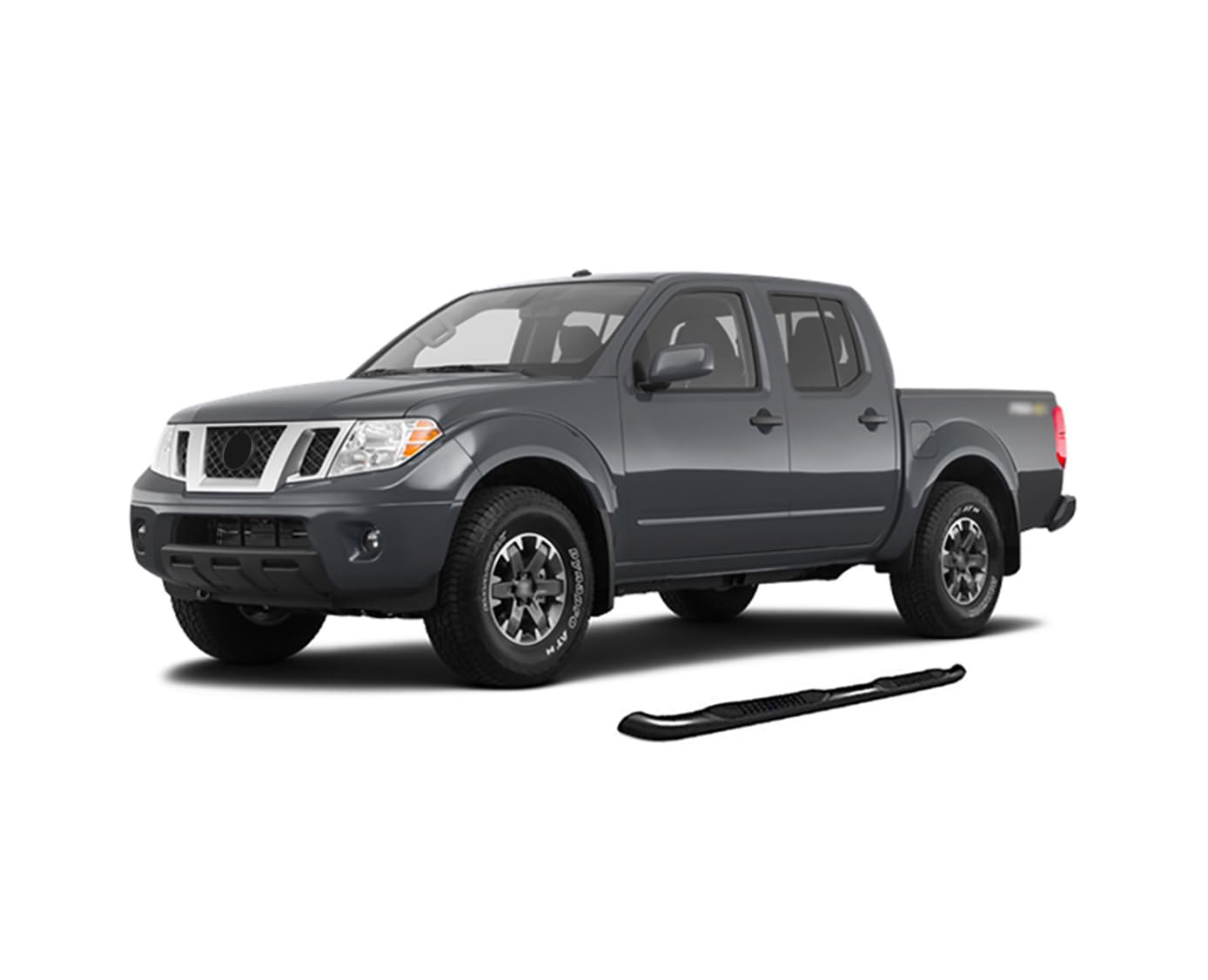 3in Black Horse Side Steps Compatible with 2005-2012 Suzuki Equator|2005-2022 Nissan Frontier-9NIFRCA