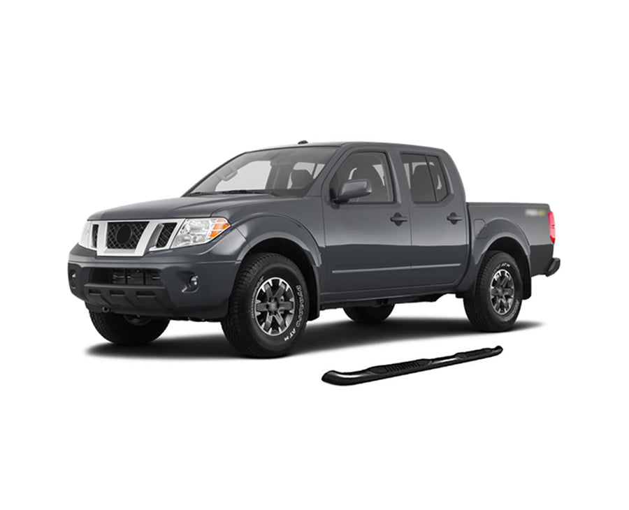 3in Black Horse Side Steps Compatible with 2005-2012 Suzuki Equator|2005-2022 Nissan Frontier-9NIFRCA