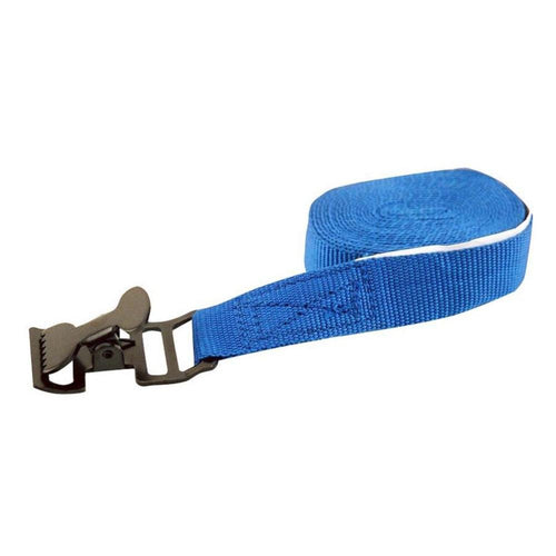 1" x 10' Light Duty Utility Lashing Tie-Down Strap Erickson 52600 Blue