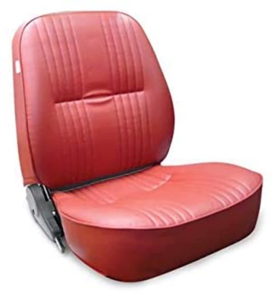 ProCar 80-1400-58L Red Vinyl Racing Pro90 Low Back Recliner Left Seat by Scat