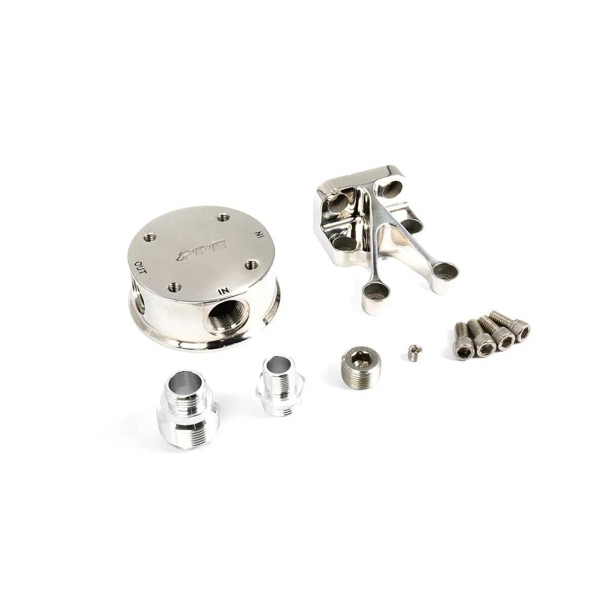 Remote Oil Filter Mount PPE Polished 304 Stainless Steel 114002000