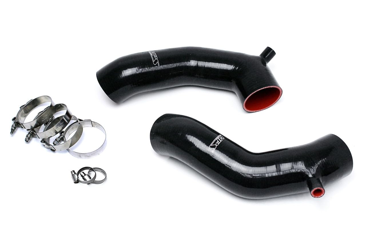 Black HPS 57-1517-BLK-1 Reinforced Silicone Post MAF Air Intake Hose Kit for Infiniti 11
