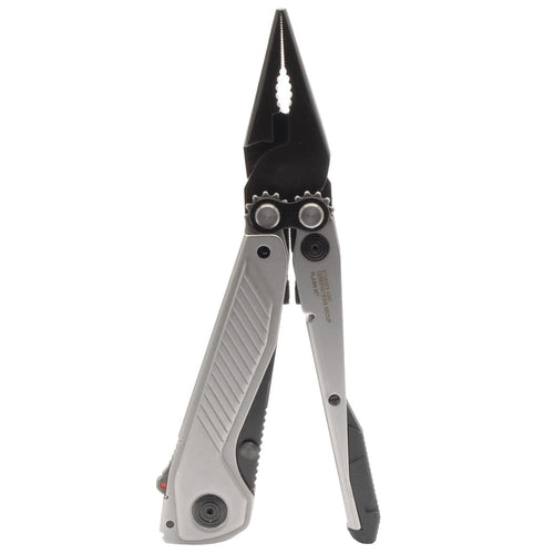 SOG Daily Everyday Solution EDC CRYO D2 Steel Compact Pocket Size Flash MT Multi-Tool, 7 Tools, Stainless-Steel Housing, Silver & Black