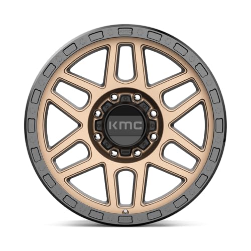 KMC Wheels 17X9 MESA 8X6.55.71 18mm MATTE BRONZE WITH BLACK LIP - KM54479080618