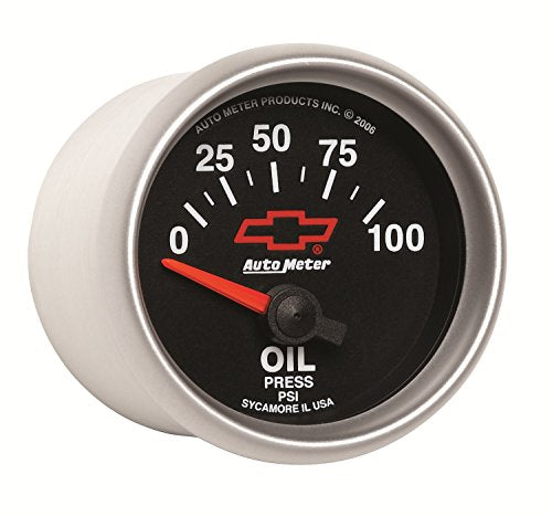 Auto Meter 2-1/16" GM Performance Parts Red 0-100 PSI Short Sweep Electric Oil Pressure Gauge 3627-00406