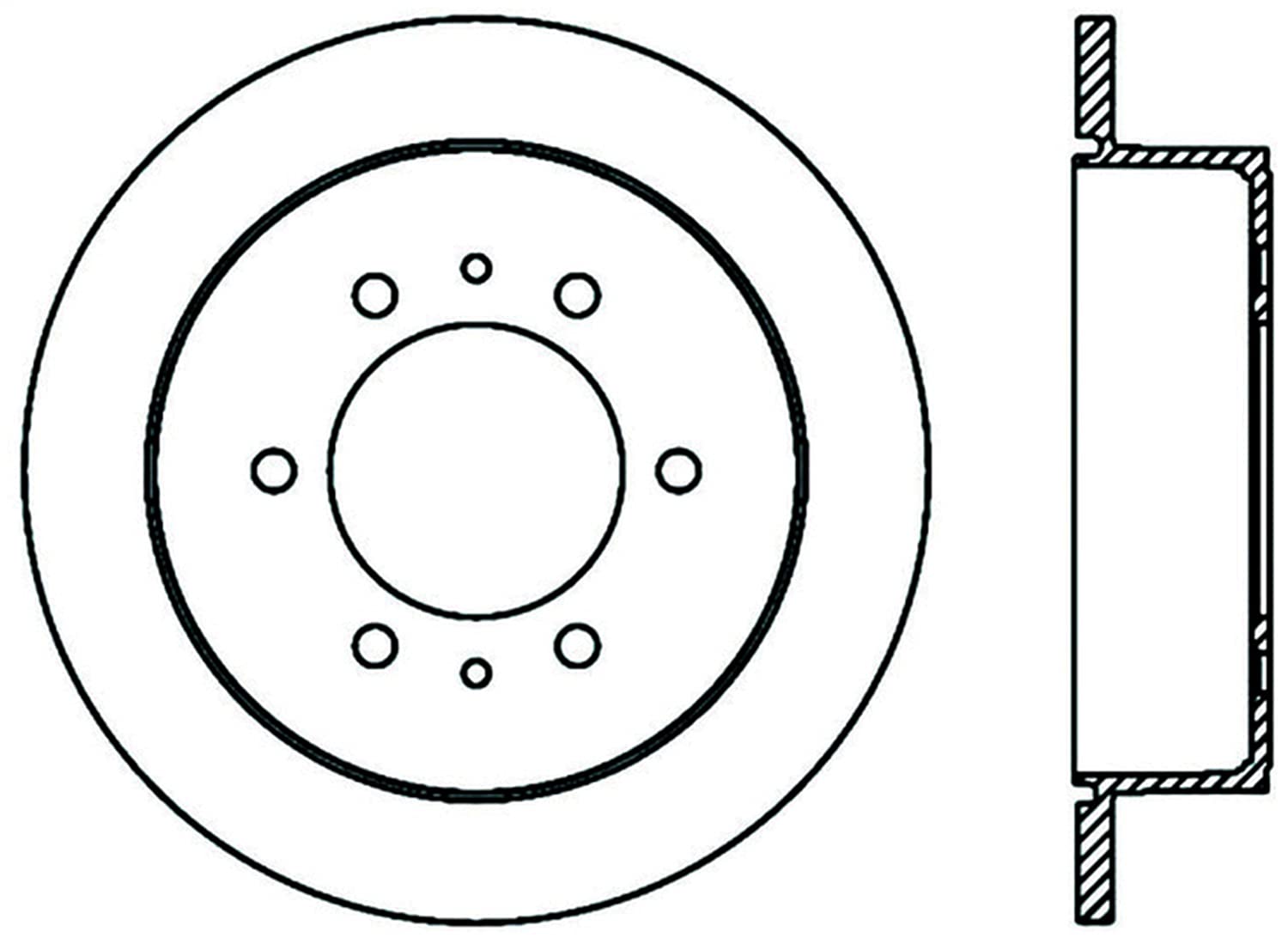 Rear Right StopTech 128.69002R Sport Cross Drilled Brake Rotor
