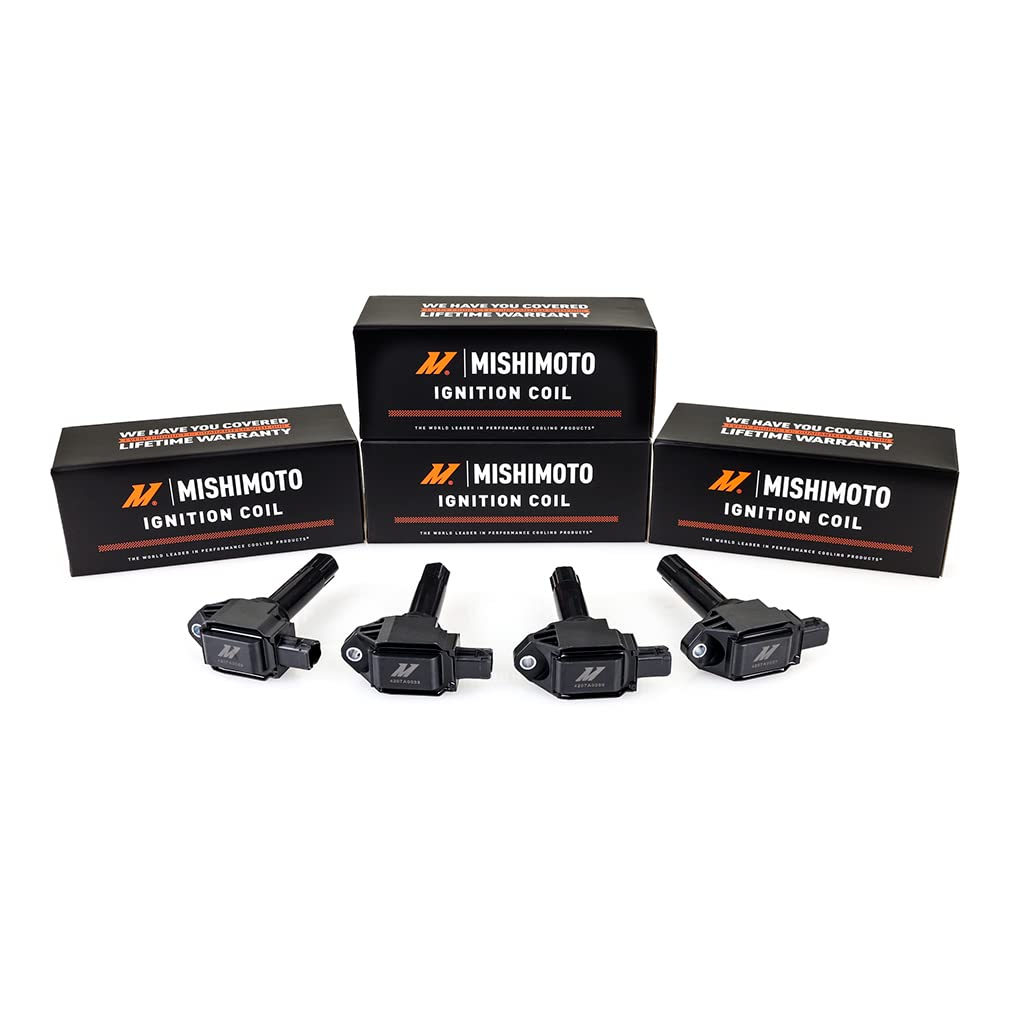 Mishimoto Set of 4 Ignition Coil, Compatible with Subaru BRZ 2015-2020