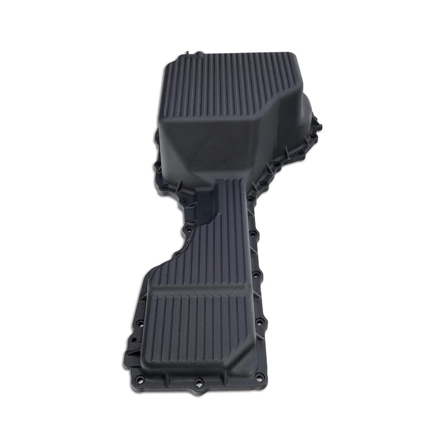 Heavy Duty PPE Deep High Capacity Aluminum Engine Oil Pan 114053120 Compatible with 2020-2024 GM 6.6L Duramax Diesel (Black)