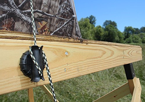 Timber Cinch Slot Lock Mounted Rope Cinch, Multipurpose Rope Tension Device for Camping, Hunting Blinds, Clotheslines, and More