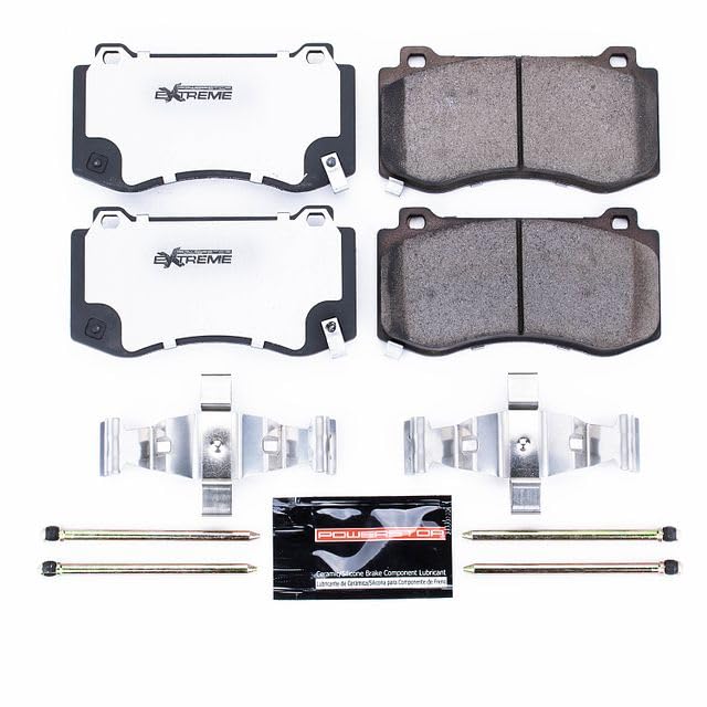 Power Stop Z26-1298 Carbon-Fiber Ceramic Brake Pads For Chrysler 300 | Dodge Challenger Charger Magnum | Jeep Grand Cherokee [Model Specific]
