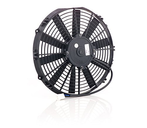 75080 Be Cool Euro-Black 12" Medium Profile Electric Puller Fan