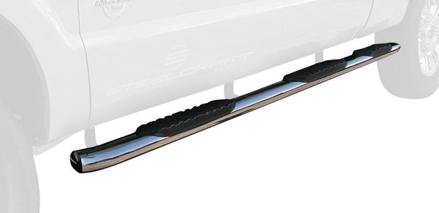 5 in. Widestep Steelcraft Oval Wheel To Wheel Side Bar Polished Stainless Steel 5 in. Widestep Oval Wheel To Wheel Side Bar