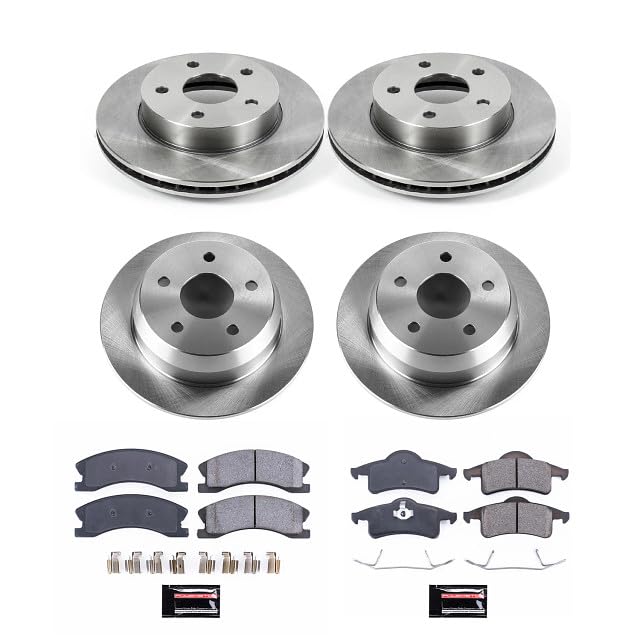 POWERSTOP Autospecialty KOE2150 Front and Rear Replacement Brake Kit-OE Brake Rotors & Ceramic Brake Pads For Jeep Grand Cherokee 1999-2004 [Model Specific]