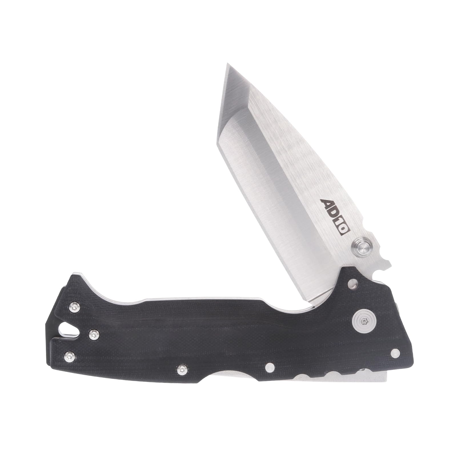 AD-10 COLD STEEL 3.5" S35VN Steel Ultra-Sharp Tanto Point Blade 5.25" G-10 Handle Tactical Folding Knife with Tri-Ad Locking Mechanism