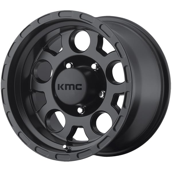 KMC Wheels 15X7 ENDURO 6X5.53.76 -6mm MATTE BLACK - KM52257060706N