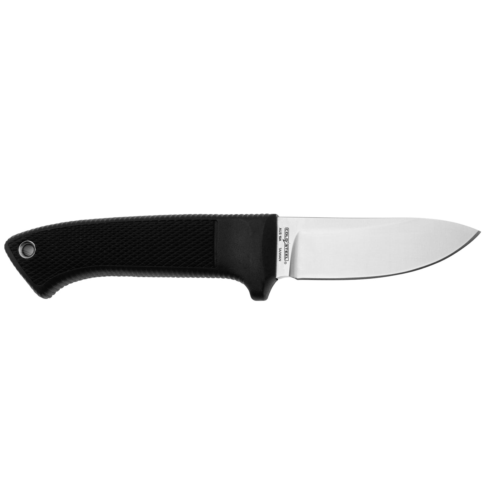 Cold Steel 3.5" Pendleton Hunter AUS 10A Stainless Steel Drop Point Fixed Blade Outdoor Camping Game Hunting Knife Ergonomic Kray-Ex Handle, Weather-Resistant Secure-Ex Sheath