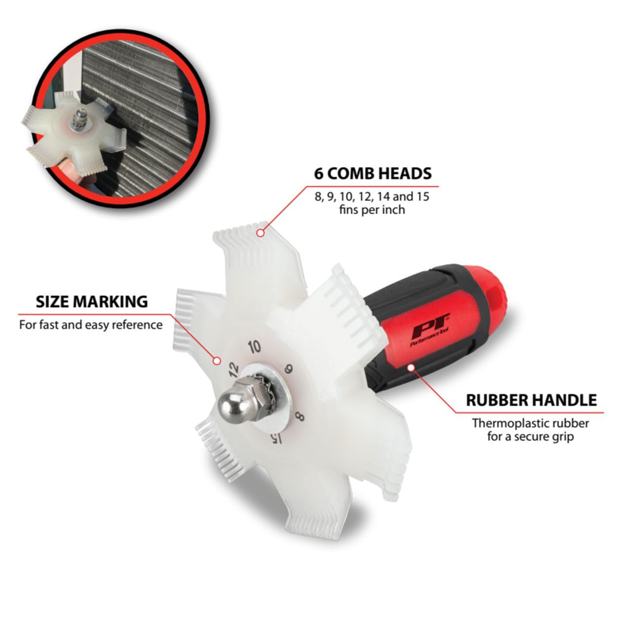 Radiator Fin Straightener Performance Tool - W80755