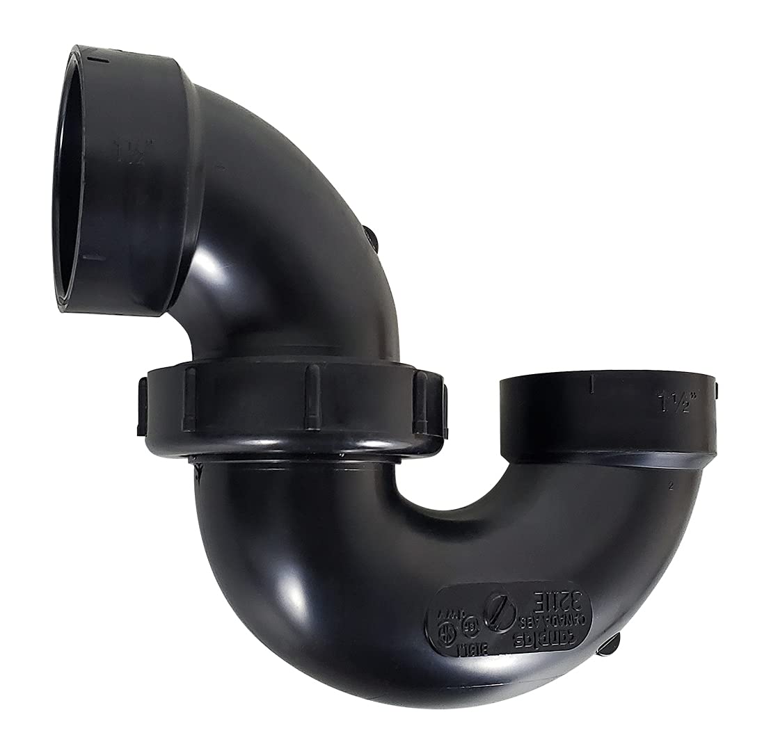 ABS ICON 14850 P-Trap Fitting with Union, 1.5"