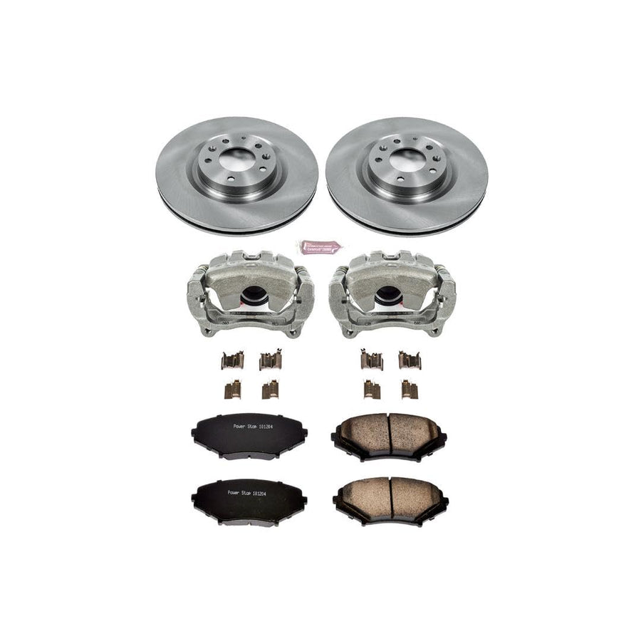 Power Stop KCOE3026 1-Click Autospecialty OE Replacement Brake Kit with Calipers For Mazda RX-8 2004-2011 [Model Specific]