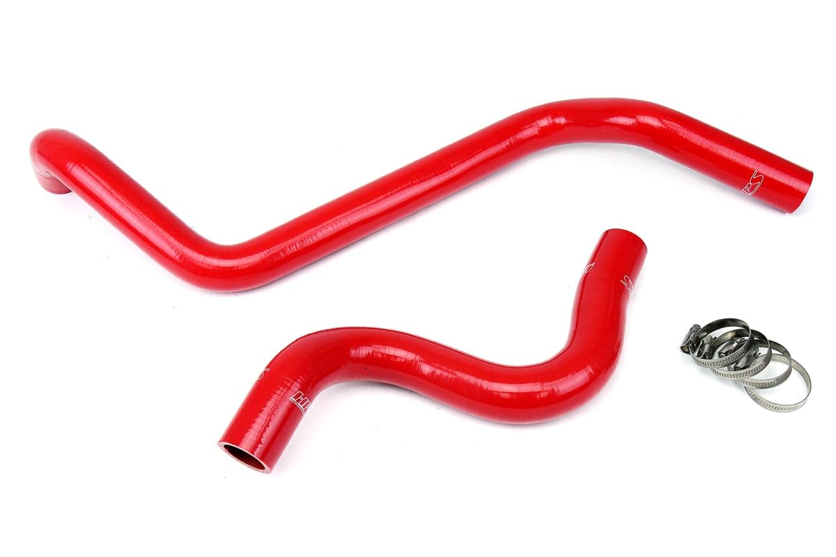 Red Silicone HPS 57-1274-RED Radiator Coolant Hose Kit