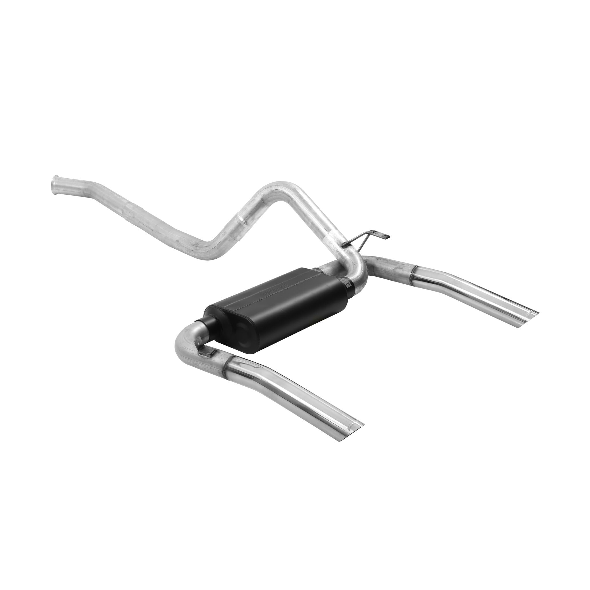 American Thunder Flowmaster 17233 Cat-Back Exhaust Kit 3 Inch Aluminized Steel Polished 304 Stainless Tips Compatible with 1986-1991 Chevy Camaro Pontiac Firebird V8 3 inch Flanged Converter