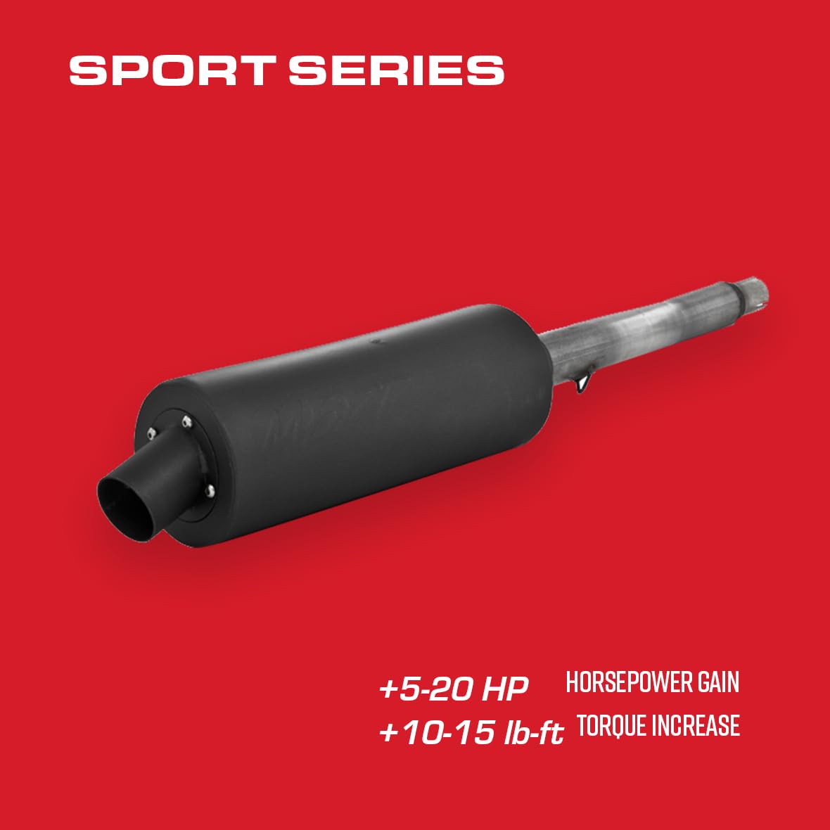 Black MBRP Universal Sport Muffler