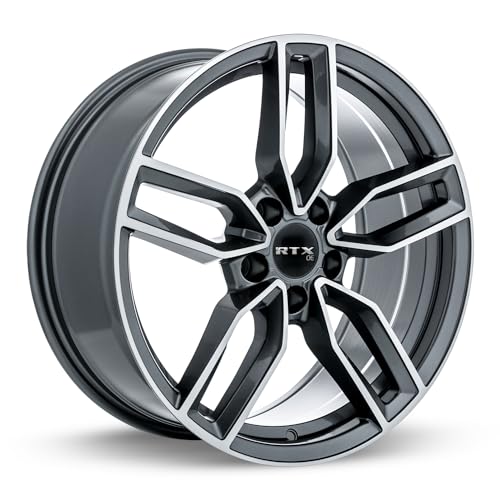 Custom RTX KEMPTEN Wheel - 19x8, 35 Offset, 5x112 Bolt Pattern, 66.6mm Hub - Satin Black with Machined Face Rim