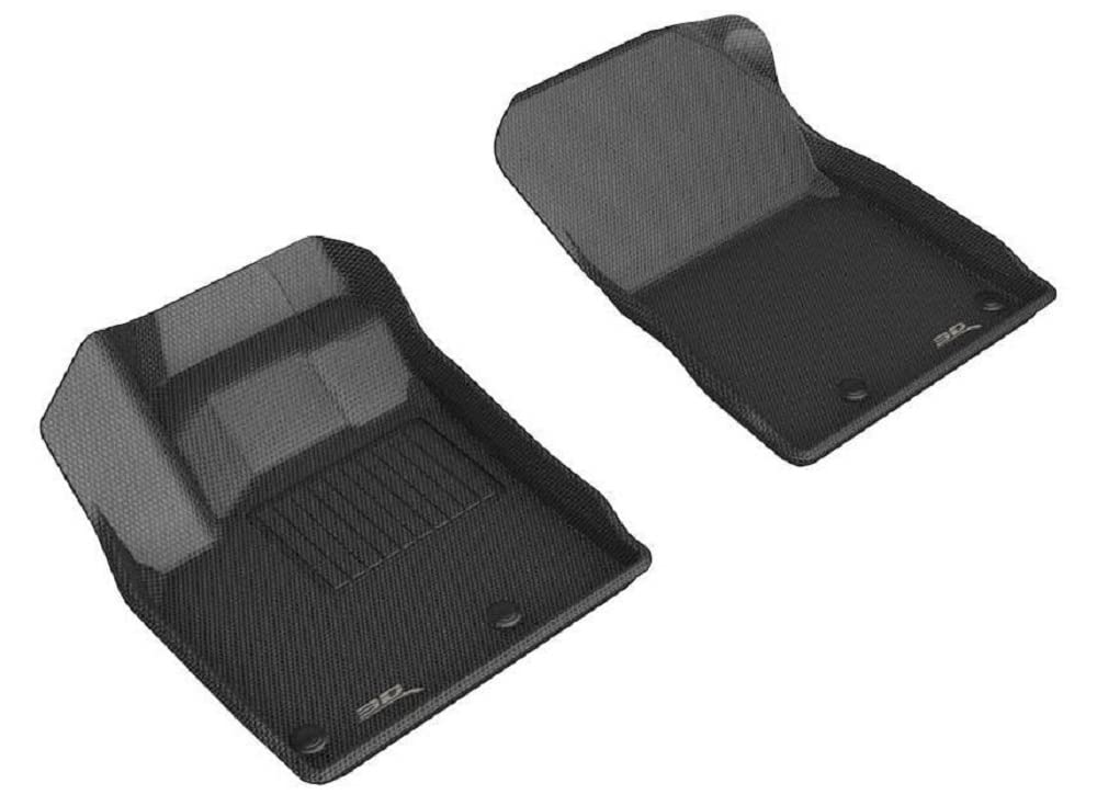Kagu 3D MAXpider Custom Fit Floor Mat (Black) Compatible with Nissan Rogue 2021-2022 - R1