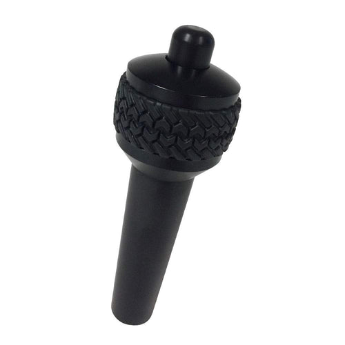 D-JP-180023-BK | DV8 Offroad | Replacement Shift Knob for 1997-2006 Wrangler TJ | Automatic Transmission | Billet Aluminum Construction | Rubber Tire Tread Grip