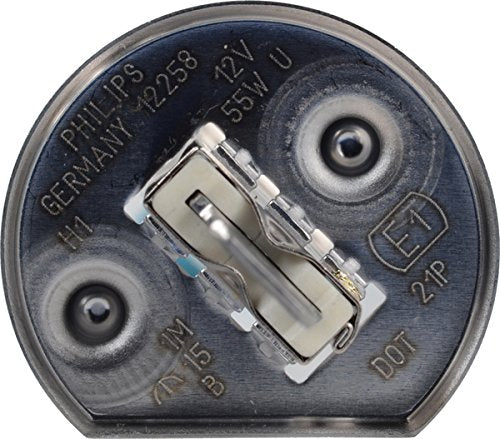 H1 Philips 12258B1 Standard Halogen Replacement Headlight Bulb, 1 Pack