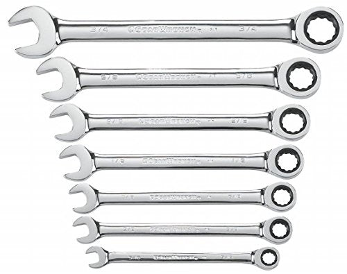 Tools Apex Tool Group Llc 9317 SAE Ratcheting Wrench Set 7 Piece Set7