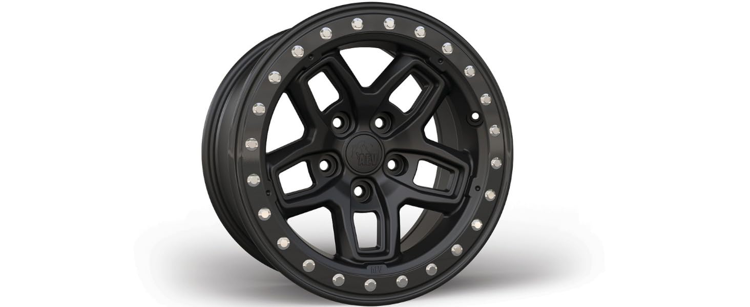 Satin Black AEV Protection Ring Kit M10 for AEV Borah and Crestone DualSport Wheels