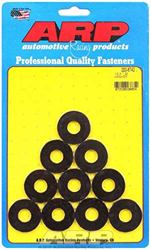 ARP Flat Washer 200-8742 - Special Purpose - 0.5 in ID - 1.3 in OD - 0.12 in Thick - Chromoly - Black Oxide - Set of 10