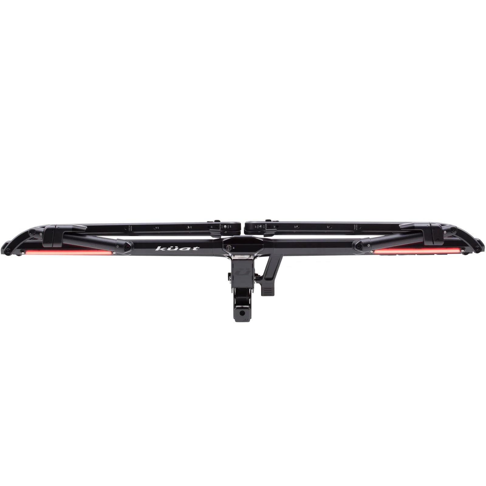 Piston Pro X KUAT 1.25" LED Dual Ratchet Hitch Rack - Secure Rugged Kashima-Coated Portable Foldable Easy-to-Use No Frame Contact 2-Bike Hauling Platform with 53" Max Wheelbase & 5" Max Tire Width