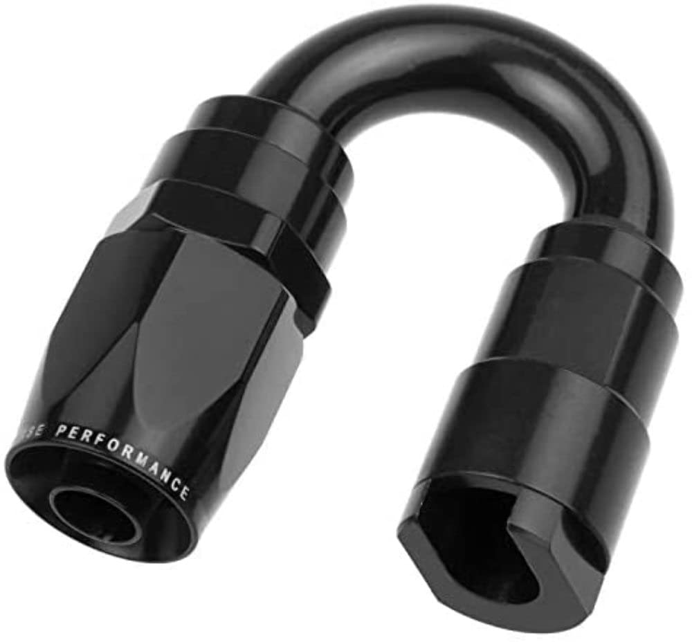 Performance Red Horse 8180-08-06-2 -08 To 3/8" Sae Quick Disconnect Female 180Degree - Black