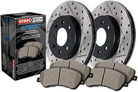 Rear Stoptech 938.39510 Street Axle Pack, Drilled & Slotted