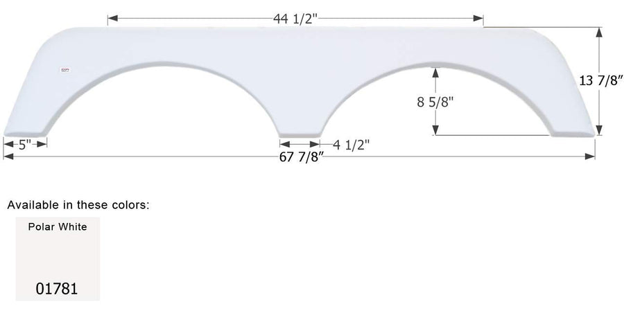 Fender Skirt ICON, Tandem, KZ, FS1781, Polar White