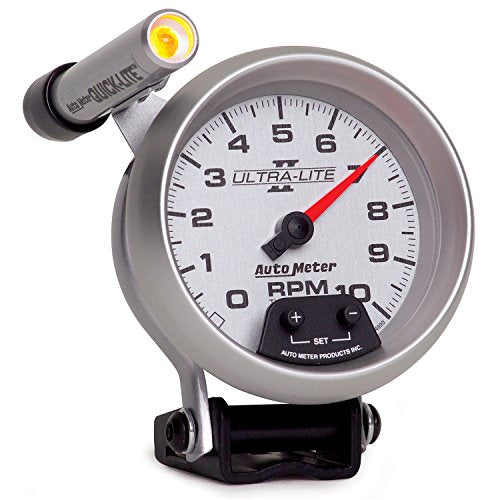 Auto Meter Ultra-Lite II 3-3/8" 10000 RPM Pedestal Mount Mini-Monster Tachometer 4990