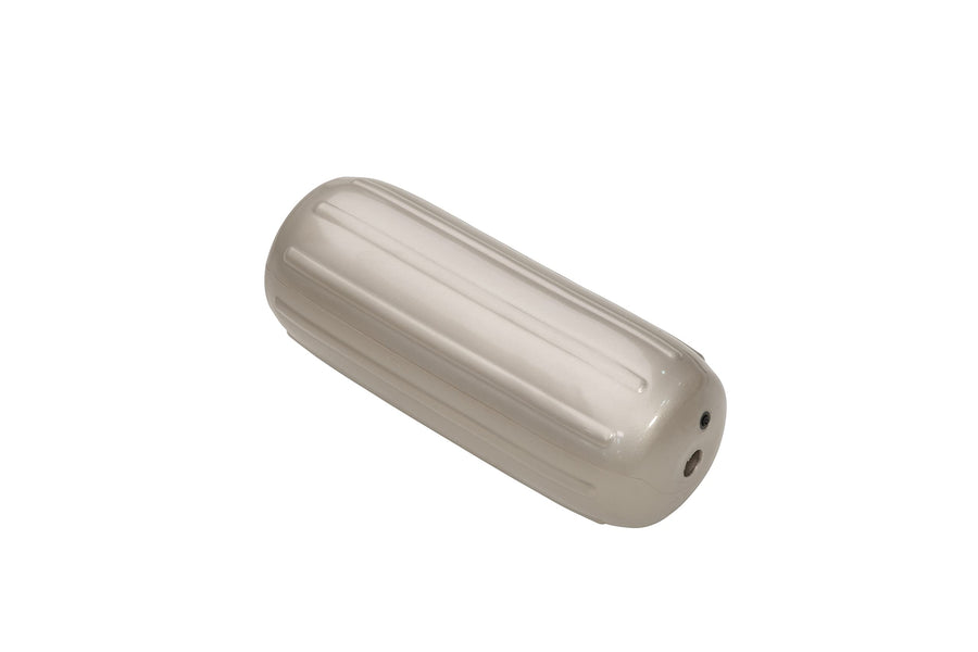Taylor Made Inflatable Boat Fender Big B, Aurora Gold (6" x 15") End-to-End Line Passage Fits 5/8" Rope, Hangs Horizontally or Vertically, Ribbed Technology, Needle Valve, Marine-Grade Vinyl - 601025
