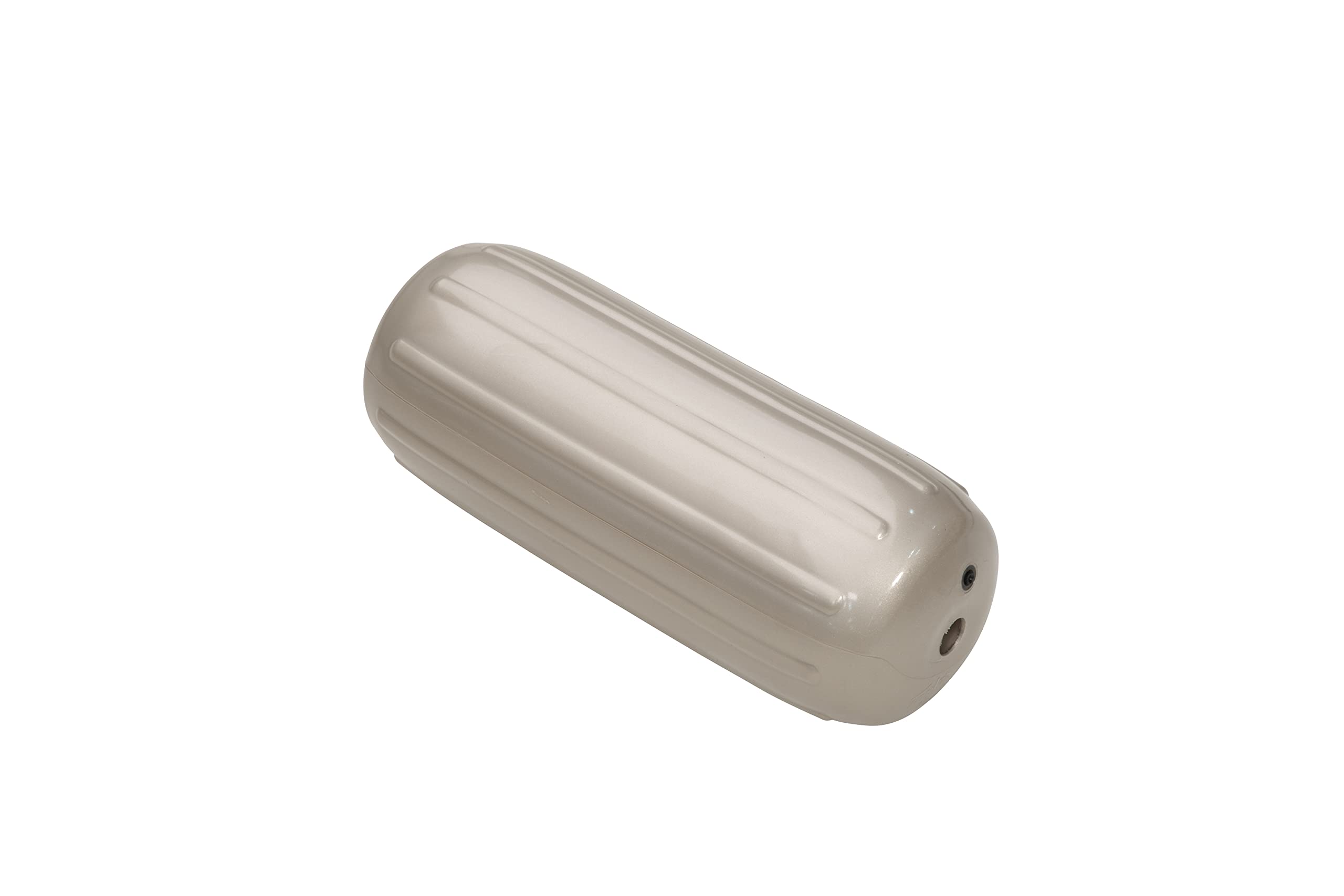 Taylor Made Inflatable Boat Fender Big B, Aurora Gold (12" x 34") End-to-End Line Passage Fits 5/8" Rope, Hangs Horizontally or Vertically, Ribbed, Needle Valve, Marine-Grade Vinyl - 601034