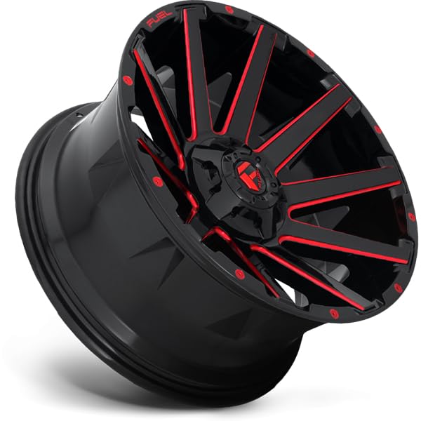 D643 FUEL OFF-ROAD CONTRA 20X10, 6X135/5.5, 4.75, -19mm GLOSS BLACK RED TINTED CLEAR - D64320009846