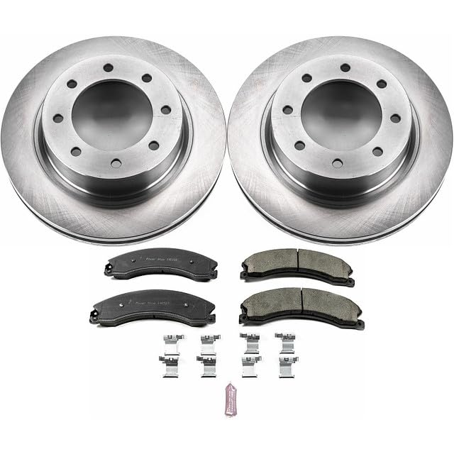Brake Kit Power Stop For 2012-2021 Nissan NV1500 2500 3500 Front Autospecialty Replacement OE Brake Rotors & Ceramic Brake Pads KOE6518