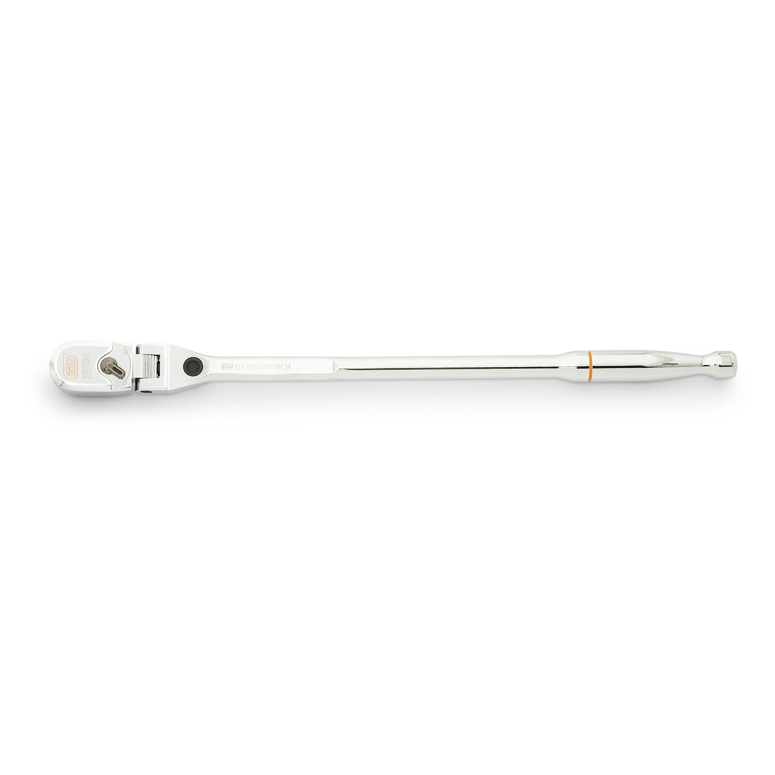 120XP GEARWRENCH 1/2" Drive Locking Flex Head Ratchet with Full Polish Grip - 81374