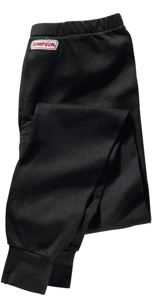 SIMPSON SAFETY Underwear Bottom 20601L - SFI 3.3 - Soft Knit - CarbonX - Black - Large - Each